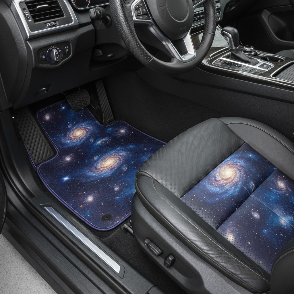 Cosmos-Design Fußmatten im Fahrzeuginnenraum